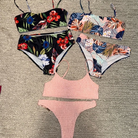 Floral and Pink SHEIN Bikini Lot - Picture 1 of 2